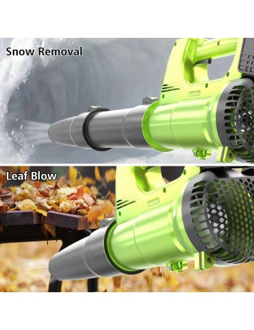 Cordless Leaf Blower with 21V Battery Charger Variable Speed Lightweight for Lawn Care Snow Blowing and Cleaning Debris and Dust US Plug