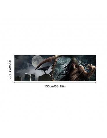 Rear Window Sticker Grim Reaper Cemetery Graphic Decal for Car SUV Truck 135*36cm