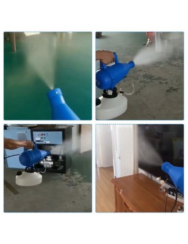 5L Electric ULV Fogger Portable Ultra-Low Volume Atomizer Sprayer Fine Mist Blower Pesticide Nebulizer