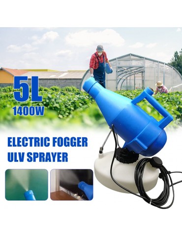 5L Electric ULV Fogger Portable Ultra-Low Volume Atomizer Sprayer Fine Mist Blower Pesticide Nebulizer