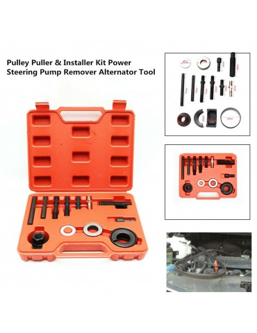 Automotive Pully Puller Remover Installer Set Power Steering Pump Alternator Pulley