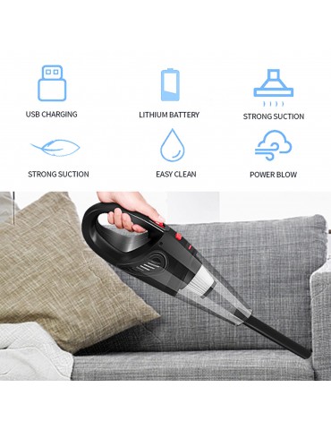 Car Vacuum Cleaner Dust Buster 120W 6000Pa Strong Suction Handheld Vacuum Wireless Quick Charging Portable for Home Kitchen Car Wet Dry Cleaning