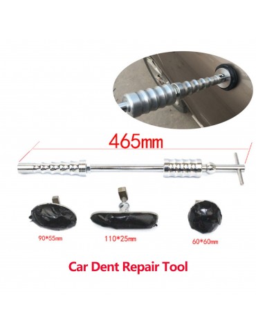 Silver Hammer Manual Puller + 3 Cold Glues Drawing Gasket Car Paintless Dent Repair Tools Kit