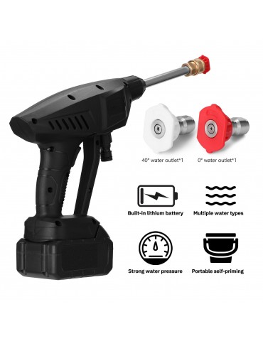 Household Cordless 30Bar High Pressure Car Wash Tool Portable Vehicle Cleaning Machine Electric Automobile Washer