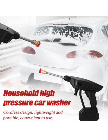 Household Cordless 30Bar High Pressure Car Wash Tool Portable Vehicle Cleaning Machine Electric Automobile Washer