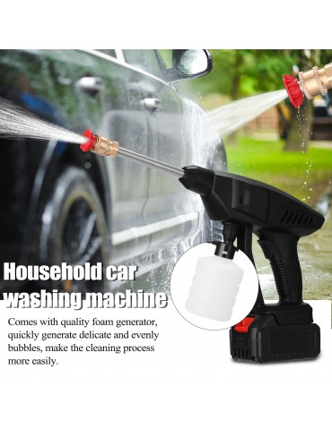 Household Cordless 30Bar High Pressure Car Wash Tool Portable Vehicle Cleaning Machine Electric Automobile Washer