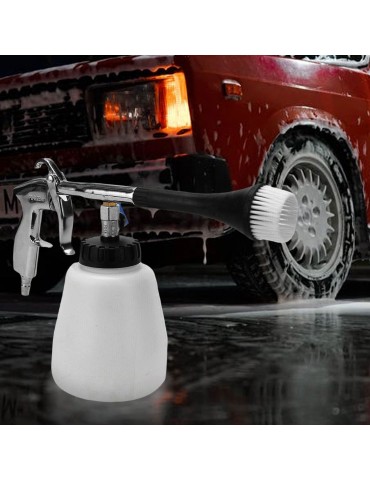 Wash Sprayer & Bottle with Brush Sponge High Pressure Car Interior Exterior Cleaning Tools