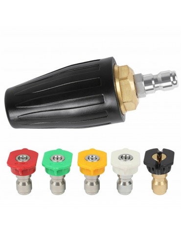 4000PSI High Pressure Motor Nozzle + 5 Spray Nozzle Tips for High Pressure Car Cleaning