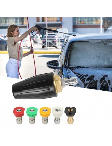 4000PSI High Pressure Motor Nozzle + 5 Spray Nozzle Tips for High Pressure Car Cleaning