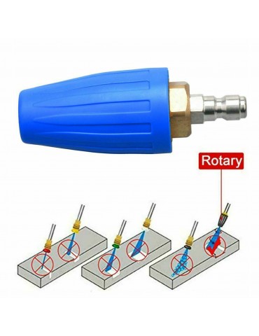 High Pressure 4000PSI 1/4'' Washer Rotating Motor Nozzle Spray Tip Quick Connect