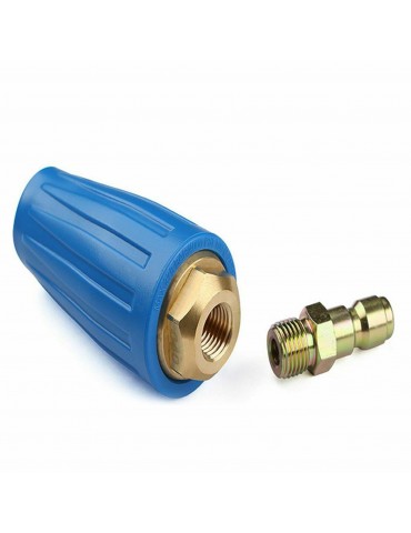 High Pressure 4000PSI 1/4'' Washer Rotating Motor Nozzle Spray Tip Quick Connect