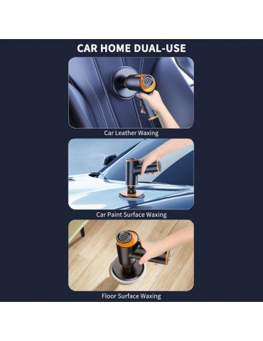 Car Mini Cordless Polisher Wireless Polishing Machine With Brush Scratch Repair Portable Handheld Car Detailing Tools