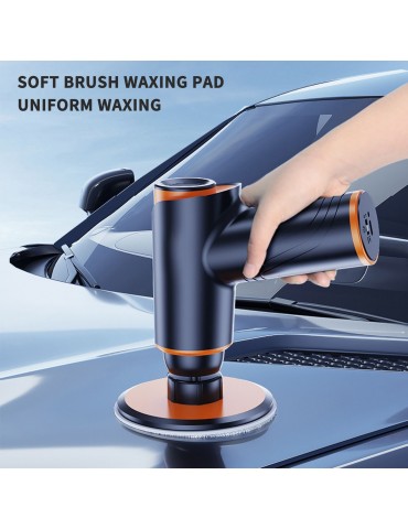 Car Mini Cordless Polisher Wireless Polishing Machine With Brush Scratch Repair Portable Handheld Car Detailing Tools