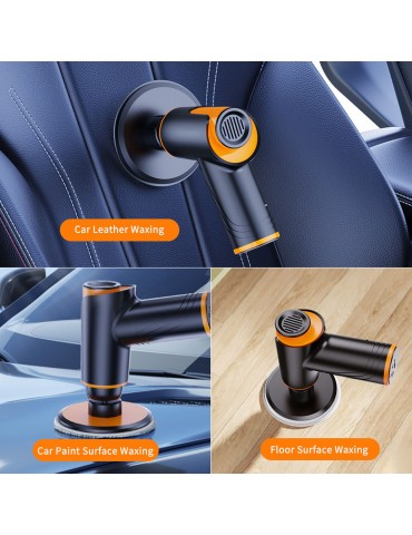 Car Mini Cordless Polisher Wireless Polishing Machine With Brush Scratch Repair Portable Handheld Car Detailing Tools