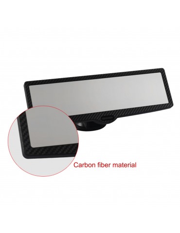 Anti Glare Rear View Mirror, Suction Cup Universal Rearview Mirror with Ambient Lighting, 360°Adjustable for Car Truck, 248*70mm