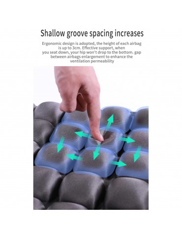 Air Seat Cushion for Office, Driving, Gaming Chair- 3D Stereo Air Cushion for Hip Stress Relief