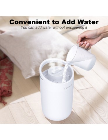 3L Large Capacity USB Humidifier Portable Humidifier for Car, Office, Bedroom, Mini Air Purifier Vaporizer Household Humidifier with Two Spray Nozzles, Whisper-Quiet Operation