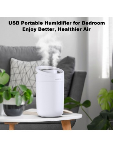 3L Large Capacity USB Humidifier Portable Humidifier for Car, Office, Bedroom, Mini Air Purifier Vaporizer Household Humidifier with Two Spray Nozzles, Whisper-Quiet Operation