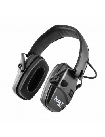 Anti-Noise Impact Ear Protector Electronic Noise Reduction Ear Muffs Professional Noise Cancelling Ear Defenders for Construction Work Shooting Range Hunting