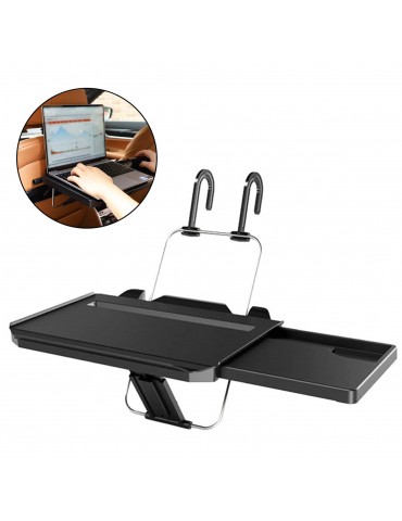 Universal Car Steering Wheel Seat Tray Desk Travel Table Laptop, Tablet Desk Headrest Tray for Working Writing Eating