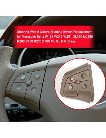 Steering Wheel Control Buttons Switch Replacement for Mercedes Benz W164 W245 W251 GL350 ML350 R280 B180 B200 B300 ML GL B R Class