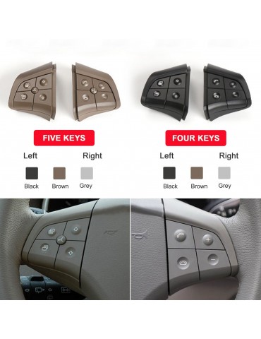 Steering Wheel Control Buttons Switch Replacement for Mercedes Benz W164 W245 W251 GL350 ML350 R280 B180 B200 B300 ML GL B R Class