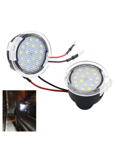 2 PCS 18 LED Under Mirror Puddle Light  Replacement for Ford Mondeo S-Max EDGE Explorer F-150