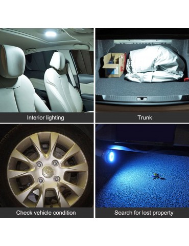 LED Car Interior Reading Light Automatic USB Charging Roof Magnet Car Sunlight Trunk Vehicle Interior Roof Light