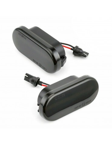 Dynamic LED Side Indicator Black Smoke Turn Signal Replcement for FORD/SEAT/SKODA/VW/LUXFACTORY