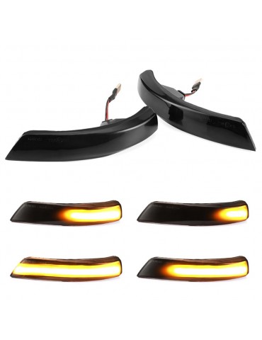 2pcs Dynamic Turn Signal Light LED Side Wing Rearview Mirror Indicator Blinker Light Replacement For Ford Fiesta Mk7 B-Max 2008-2017