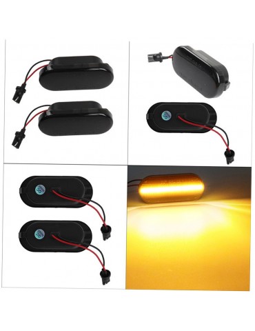 2pcs Dynamic LED Side Marker Turn Signal Light Blinker Light Replacement For VW Golf/ Passat/ Polo