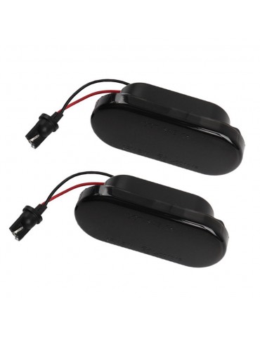 2pcs Dynamic LED Side Marker Turn Signal Light Blinker Light Replacement For VW Golf/ Passat/ Polo