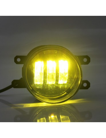 2pcs Fog Light Lamp White/Yellow Dual Color LED Bumper Driving Fog lamp Replacement For Toyota