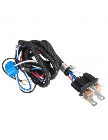 12V Car H4 Headlight Relay Wiring Harness Ceramic Lampholder Big Lamp Brilliance Intensifier