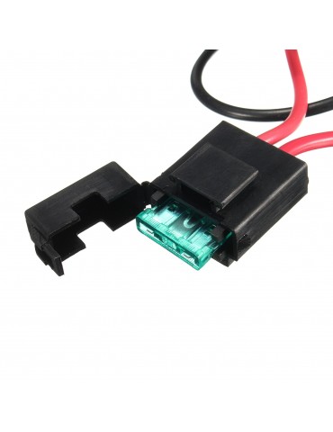 12V Car H4 Headlight Relay Wiring Harness Ceramic Lampholder Big Lamp Brilliance Intensifier