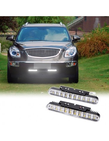 2pcs 30LEDs Car Daytime Running Light DRL Daylight Lamp with Turn Signal Indicators Lights