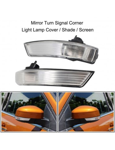 Pair of Mirror Turn Signal Corner Light Lamp Cover Shade Screen for Ford Focus II 2 III 3   Mondeo