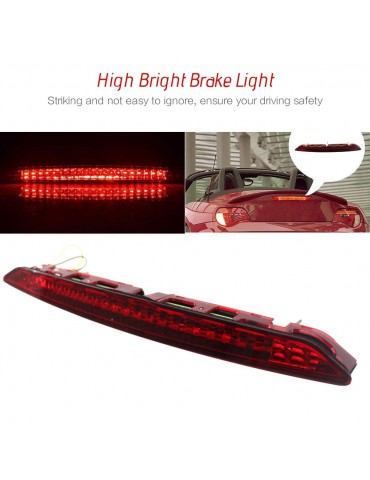 Rear Stop Lamp Trunk 3RD Brake Stop Light Red Light Clear Lens Replacement for BMW 2002-2008 E85 Z4 63256917378