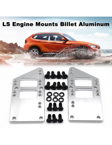 LS Engine Mounts Billet Aluminum LS Swap Kit LS Conversion Replacement for Chevelle Camaro Nova