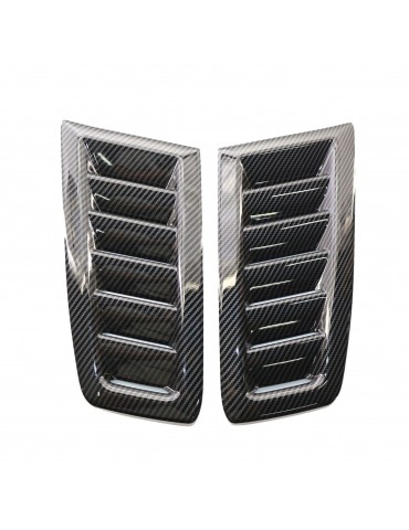 One Pair Hood Vents Replacement for Ford Focus RS Carbon Pattern