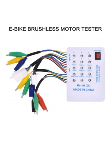 Brushless Motor Tester Electro Car E-Bike Scooter Brushless Motor Controller Tester 24V/36V/48V/60V/72V