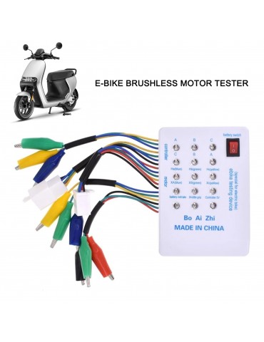 Brushless Motor Tester Electro Car E-Bike Scooter Brushless Motor Controller Tester 24V/36V/48V/60V/72V