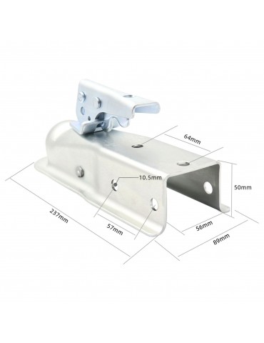 1-7/8'' Straight Trailer Coupler,2000lb Weight Capacity, for Towing RV Boat Camper