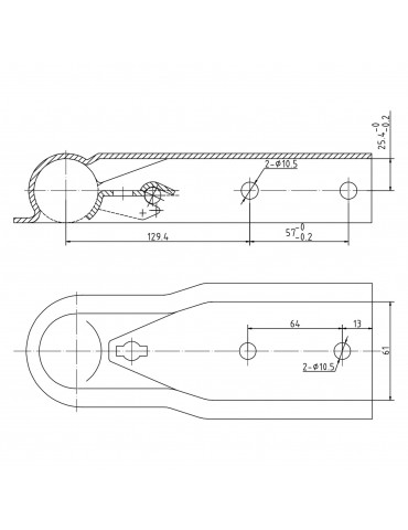 1-7/8'' Straight Trailer Coupler,2000lb Weight Capacity, for Towing RV Boat Camper