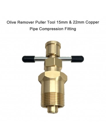 Olive Remover Puller Tool 15mm & 22mm Copper Pipe Compression Fitting Removal Gas Pipe Plumbing Remover Tool US Standard