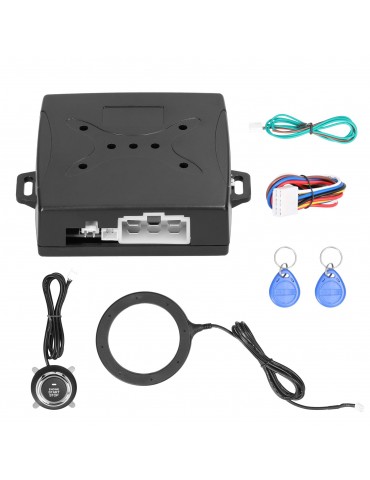 Universal RFID Car Alarm System Intelligent Engine Starts Stop Push Button ID Card Keyless Entry Anti-Theft System 12.0V