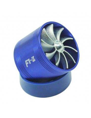 Universal Fuel Gas Saver Air Filter Intake Single Supercharger Turbine Turbo Fan