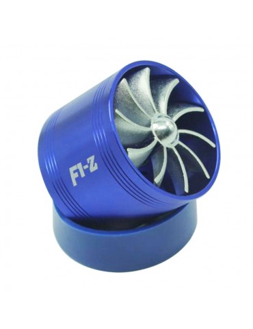 Universal Fuel Gas Saver Air Filter Intake Single Supercharger Turbine Turbo Fan