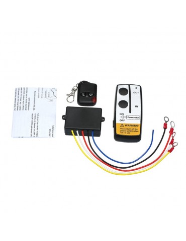 Remote Control Winch Wireless Remote Control Set 12V/15A for Jeep ATV Truck Winch