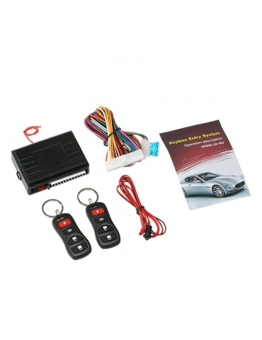 12V Universal Remote Central Control Box Kit Car Door Lock Keyless Entry System with Trunk Release Button